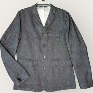 PLECTRUM Ben Sherman Slim Fit Sportcoat Blazer Jacket 4 Buttons Men Size L Gray